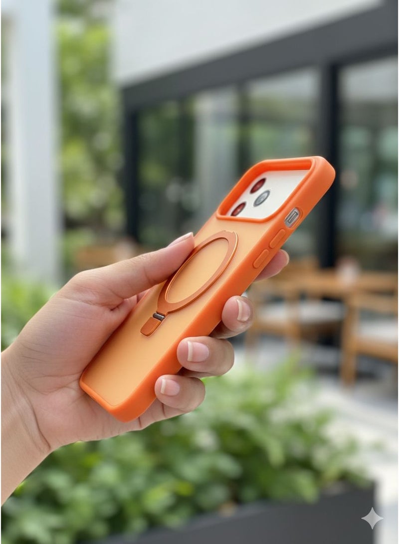 Multi Impex iPhone 17 Pro Max Vibrant Orange Multi-Functional Phone Case - Image 3